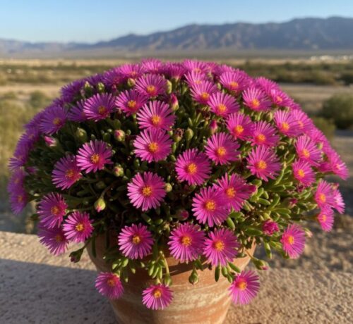 Drosanthemum floribundum, a flor do deserto