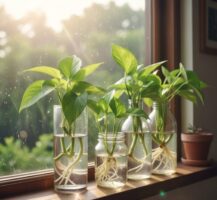 Você gostaria de aprender a cultivar jiboia na água, sem usar terra?