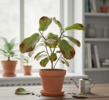Veja se tem alguma planta em casa que parece estar morrendo