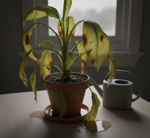 problema de rega excessiva nas plantas