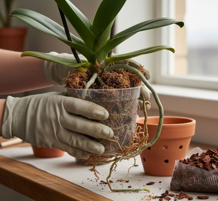 Replantar Orquídeas sem Danificar as Raízes