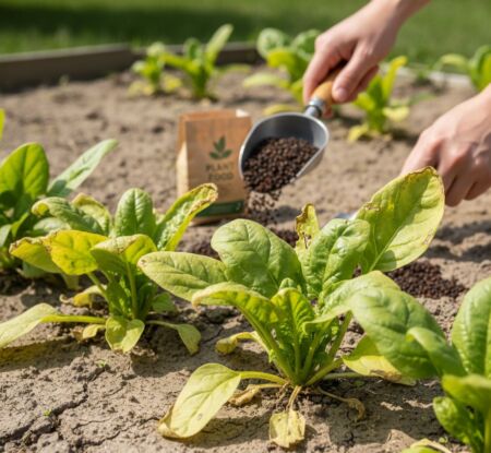 Veja se o espinafre do seu jardim precisa de mais nutrientes