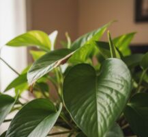 See if the tips of your pothos (Epipremnum pinnatum) leaves are drying out