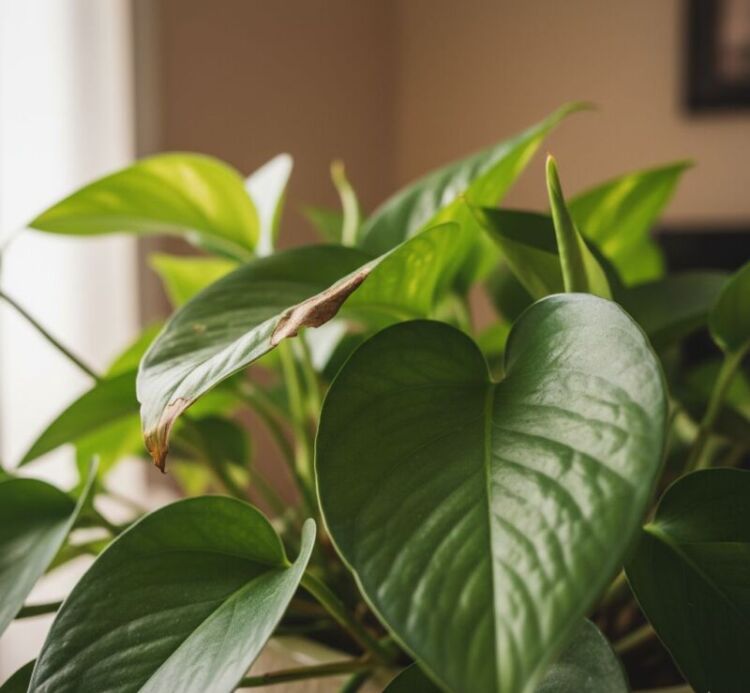 folhas da sua jibóia (Epipremnum pinnatum) estão secando