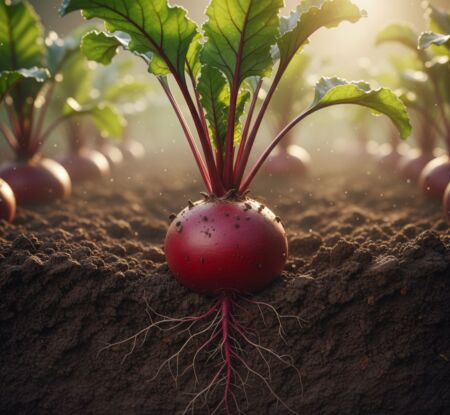 See if your beetroot is growing well underground