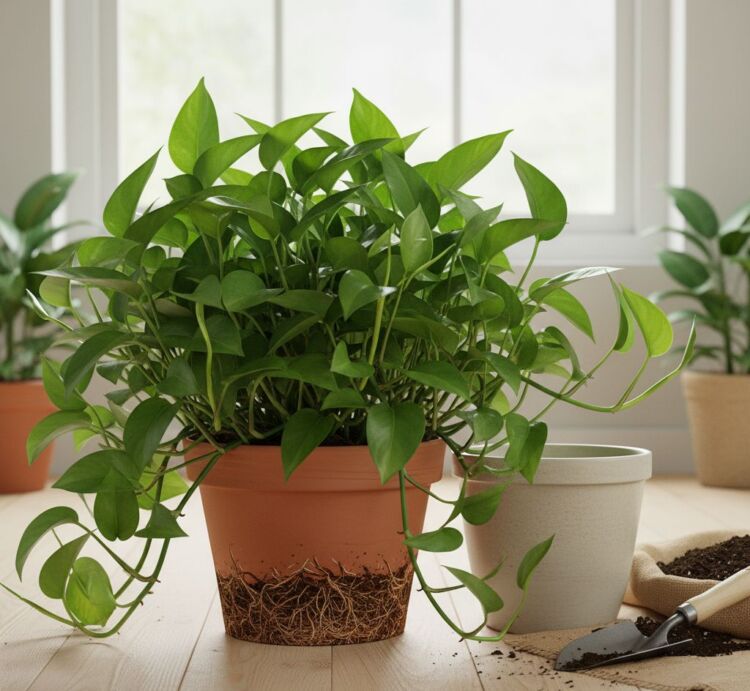 trocar o vaso da sua jibóia (Epipremnum pinnatum)